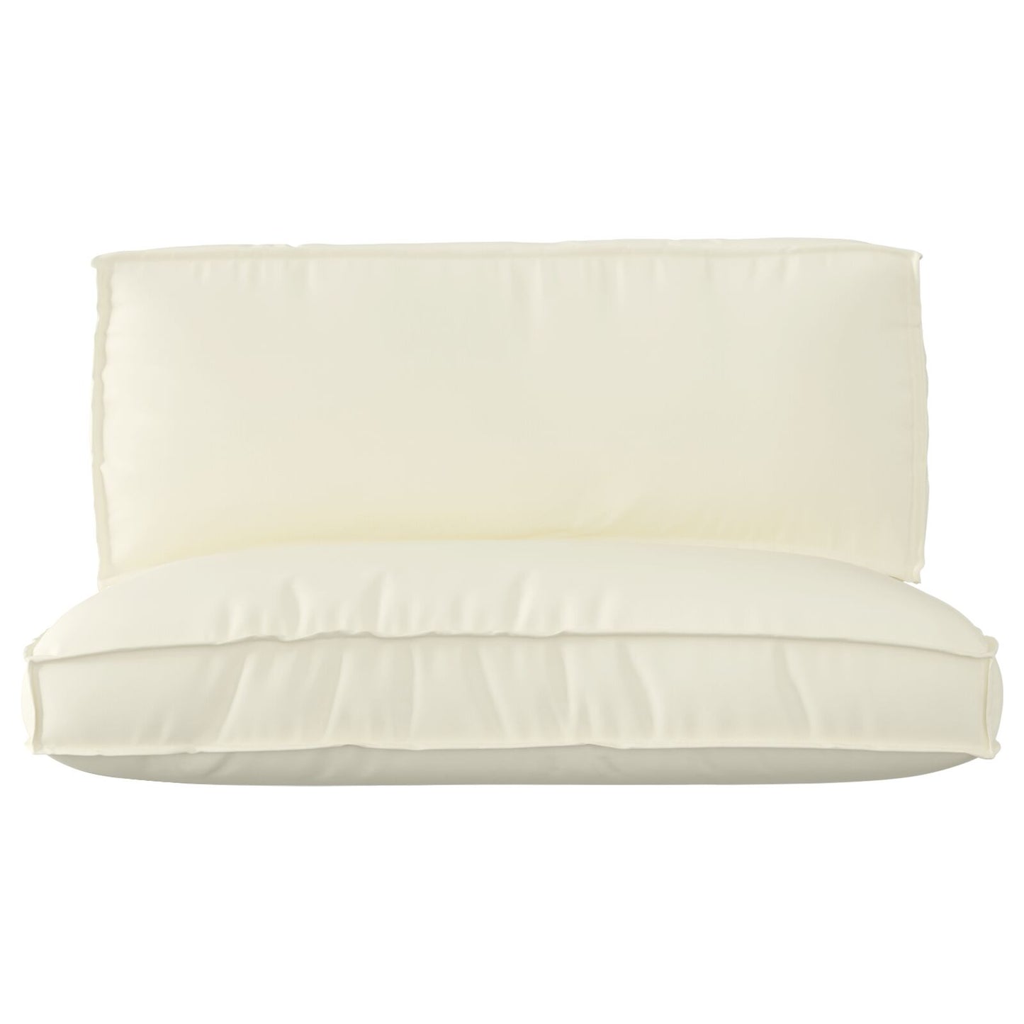 Set di Cuscini per Pallet 2 Pezzi Panna Cotone