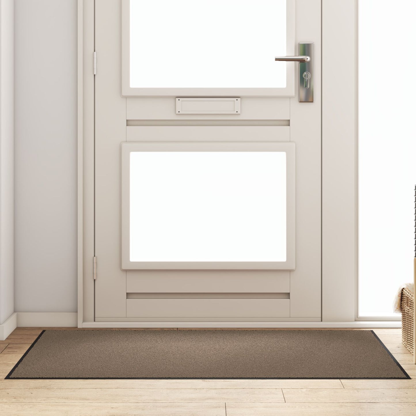 Tappetino rettangolare vidaXL beige 90x150 cm