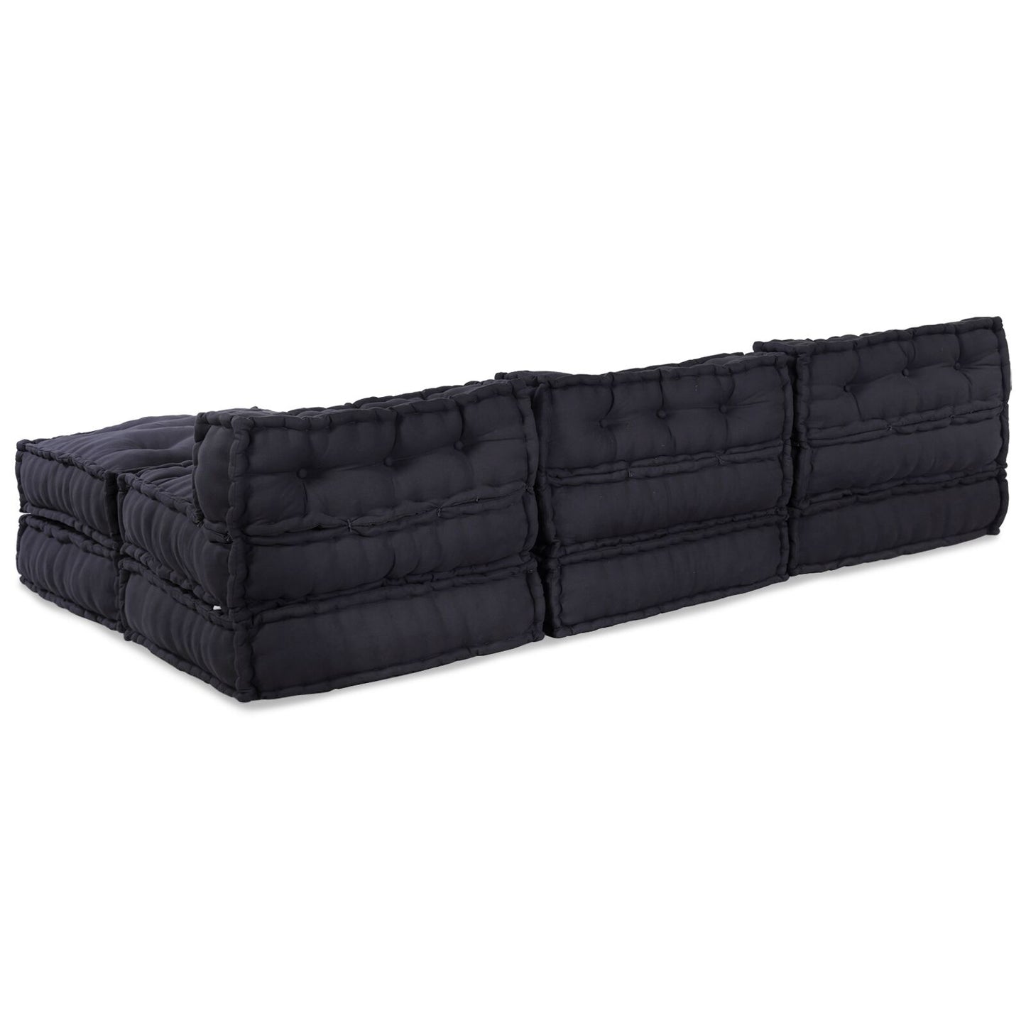 Pouf Modulari vidaXL 4 pezzi in Tessuto Antracite