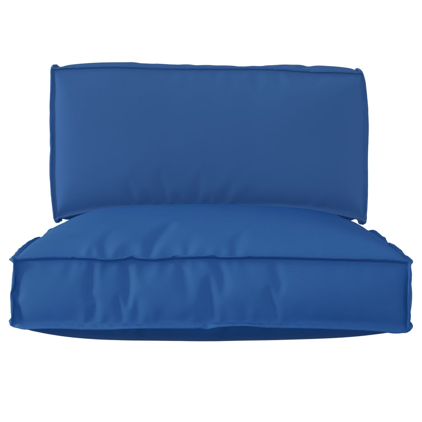 Set di cuscini per pallet Set di 2 Blu reale Poliestere Standard