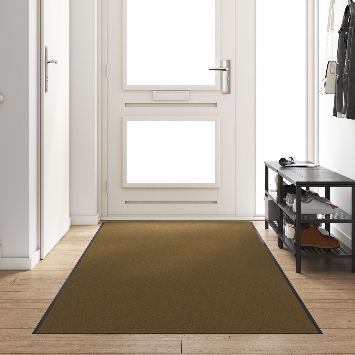 Zerbino Lavabile Marrone 120x400 cm di vidaXL