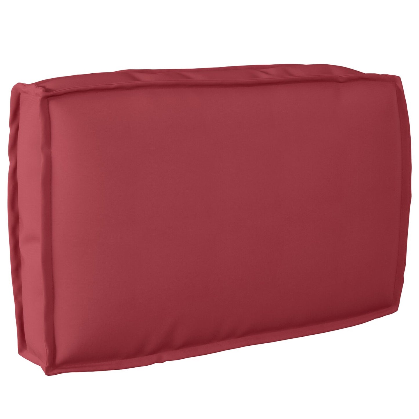 Set di cuscini per pallet Set di 2 Rosso vino Poliestere Standard