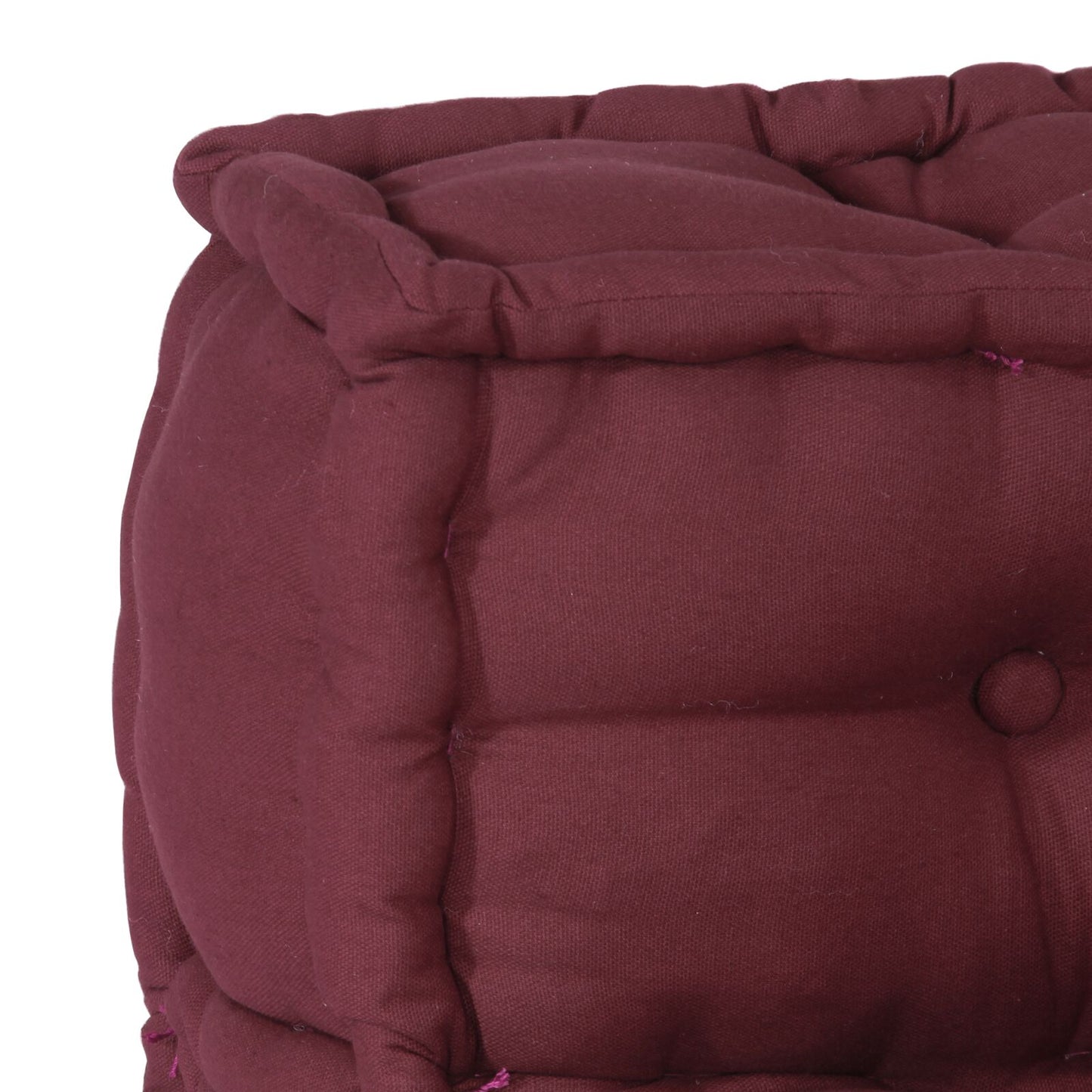 Pouf modulari vidaXL 3 pezzi in tessuto borgogna