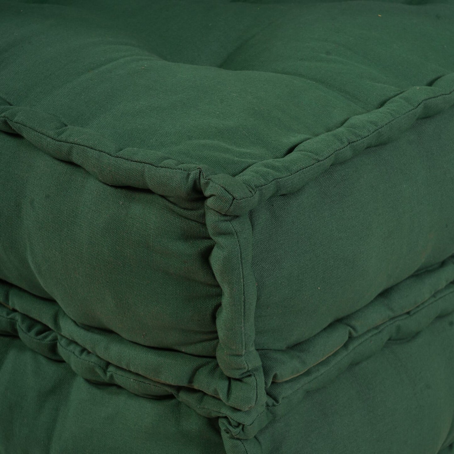 Pouf Modulari vidaXL 2 pz Verde in Tessuto