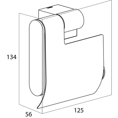Porta carta igienica Nomad cromo 249130346