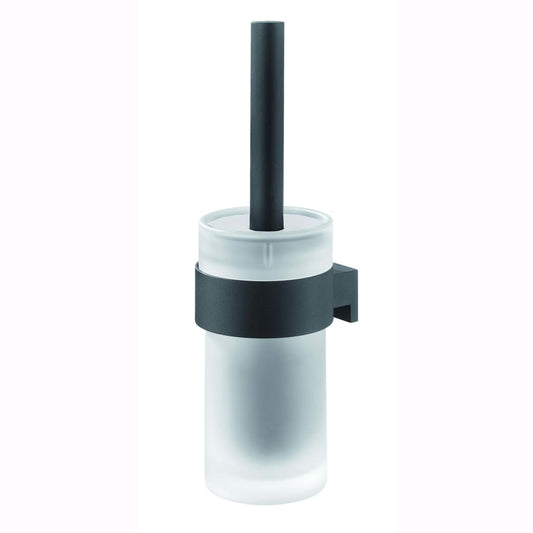 Spazzola per WC con Supporto Bold Nero Opaco