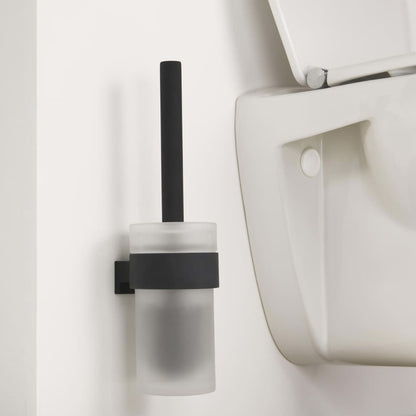 Spazzola per WC con Supporto Bold Nero Opaco