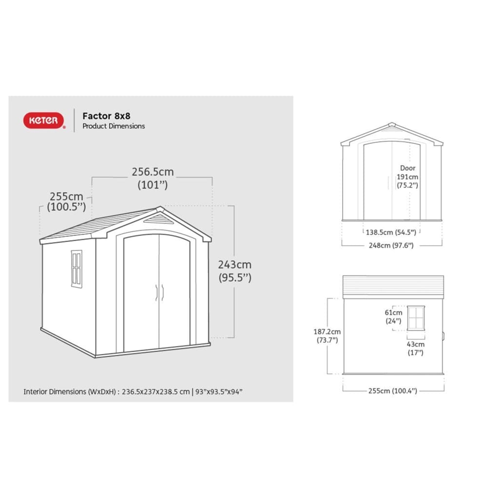 Casetta da Giardino Factor 66 Beige