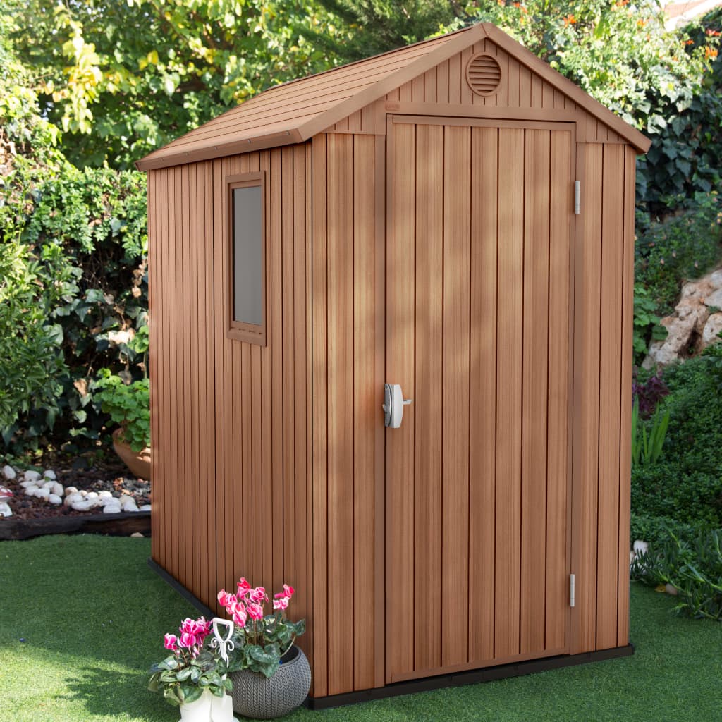 Casetta da Giardino Darwin 46 Aspetto Legno