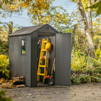 Casetta da Giardino Darwin 46 Aspetto Legno Grigio
