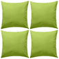 Cuscini da Esterno 4 pz 45x45 cm Verde Mela