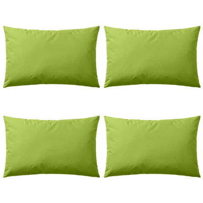 Cuscini da Esterno 4 pz 60x40 cm Verde Mela