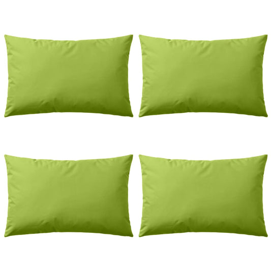 Cuscini da Esterno 4 pz 60x40 cm Verde Mela