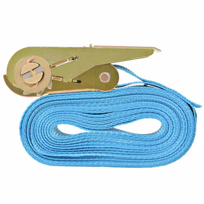 Cinghie d’Ancoraggio 4 pz a Cricchetto 0,8 T 6mx25mm Blu