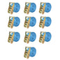 Cinghie d'Ancoraggio 10 pz a Cricchetto 2 T 6mx38mm Blu