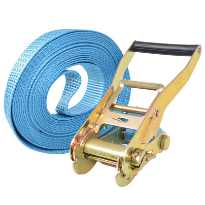 Cinghie d'Ancoraggio 4 pz a Cricchetto 4 T 8mx50mm Blu