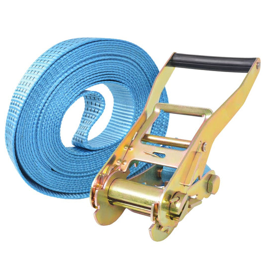Cinghie d'Ancoraggio 4 pz a Cricchetto 4 T 8mx50mm Blu