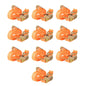 Cinghie d'Ancoraggio 10 pz a Cricchetto 0,4 T 6mx25mm Arancione