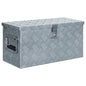 Cassetta in Alluminio 61,5x26,5x30 cm Argento