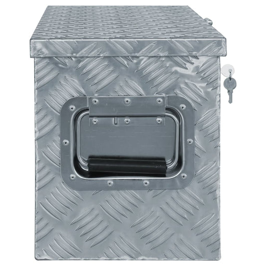 Cassetta in Alluminio 76,5x26,5x33 cm Argento