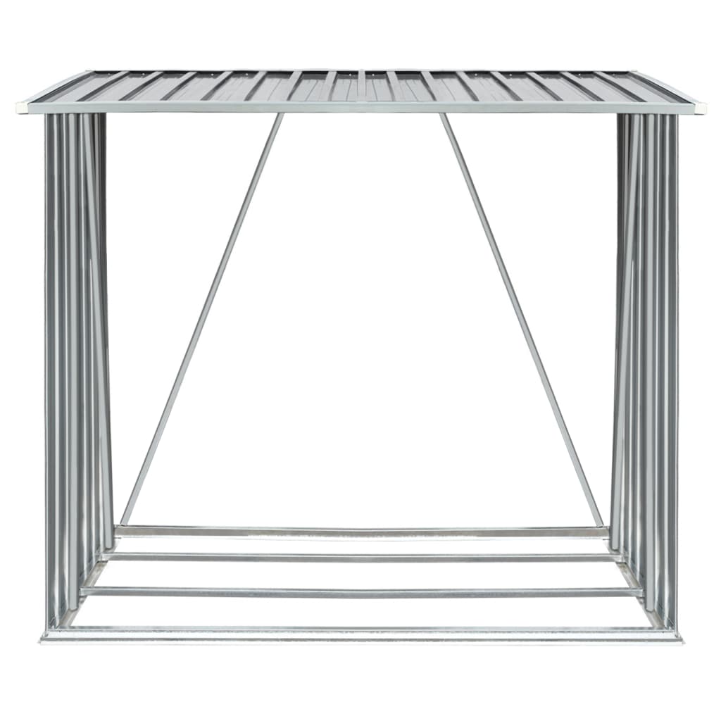 Capannone da Giardino in Acciaio Zincato Grigio 163x83x154 cm