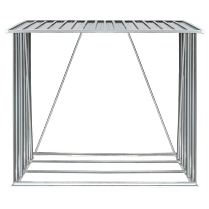 Capannone da Giardino in Acciaio Zincato Grigio 163x83x154 cm