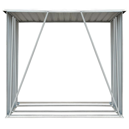 Capannone da Giardino in Acciaio Zincato Grigio 163x83x154 cm