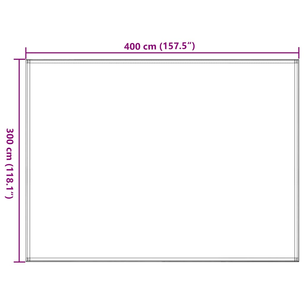 Tappeto da Tenda 300x400 cm in HDPE Verde