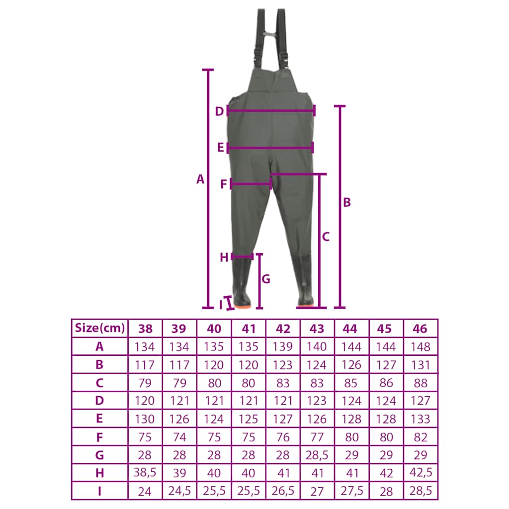 Pantaloni Impermeabili con Stivali Verdi Taglia 42