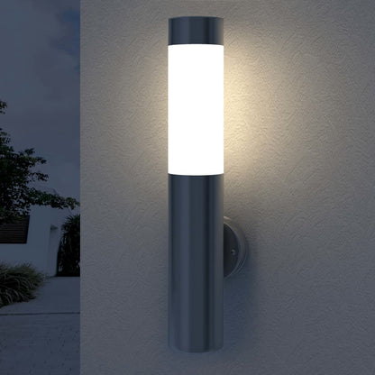 Lampioncini moderni da giardino in acciaio inox interno ed esterno,2