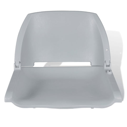 Sedile per Barca Pieghevole senza Cuscino Grigio 48x51x41 cm