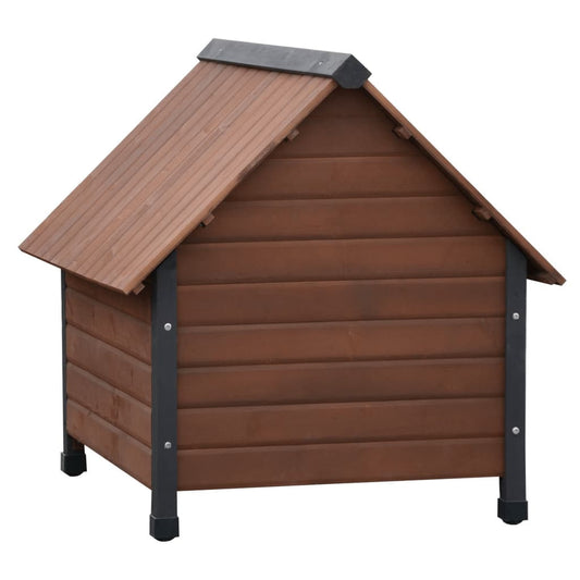 Cuccia per Cani Ingresso in Plastica Rustique Marrone 102x82x87cm