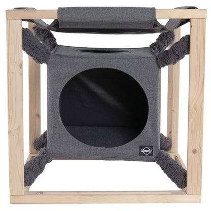 Cuccia per Gatti con Amaca Catcube Grigia M 54x54x54 cm