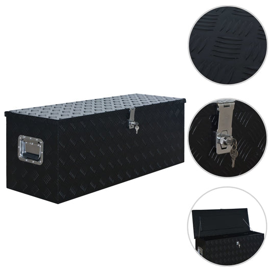 Scatola in Alluminio 1085x370x400 mm Nera