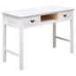 Tavolo Consolle Bianco Anticato 110x45x76 cm in Legno