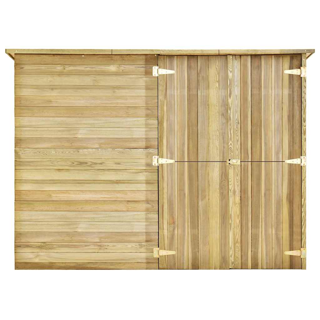 Ripostiglio da Giardino 232x110x170 in Legno di Pino Impregnato