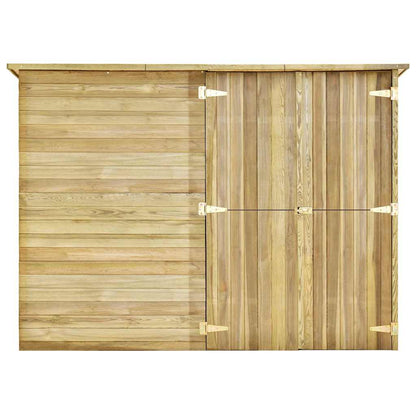 Ripostiglio da Giardino 232x110x170 in Legno di Pino Impregnato