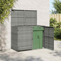 Copribidone Rifiuti Doppio in Polyrattan Antracite 148x77x111cm