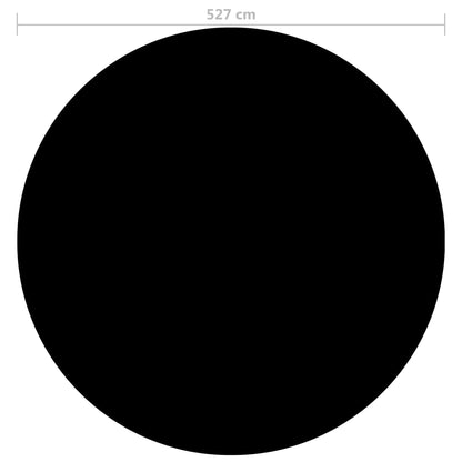 Copertura per Piscina Nera 527 cm PE