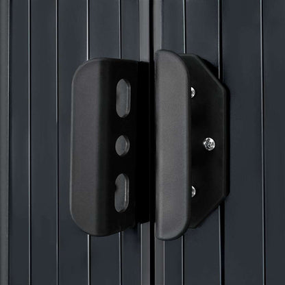 Capanno per Attrezzi Antracite in Acciaio 257x205x178 cm