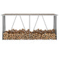 Capannone da Giardino in Acciaio Zincato 330x84x152cm Marrone