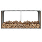 Capannone da Giardino in Acciaio Zincato 330x92x153cm Marrone