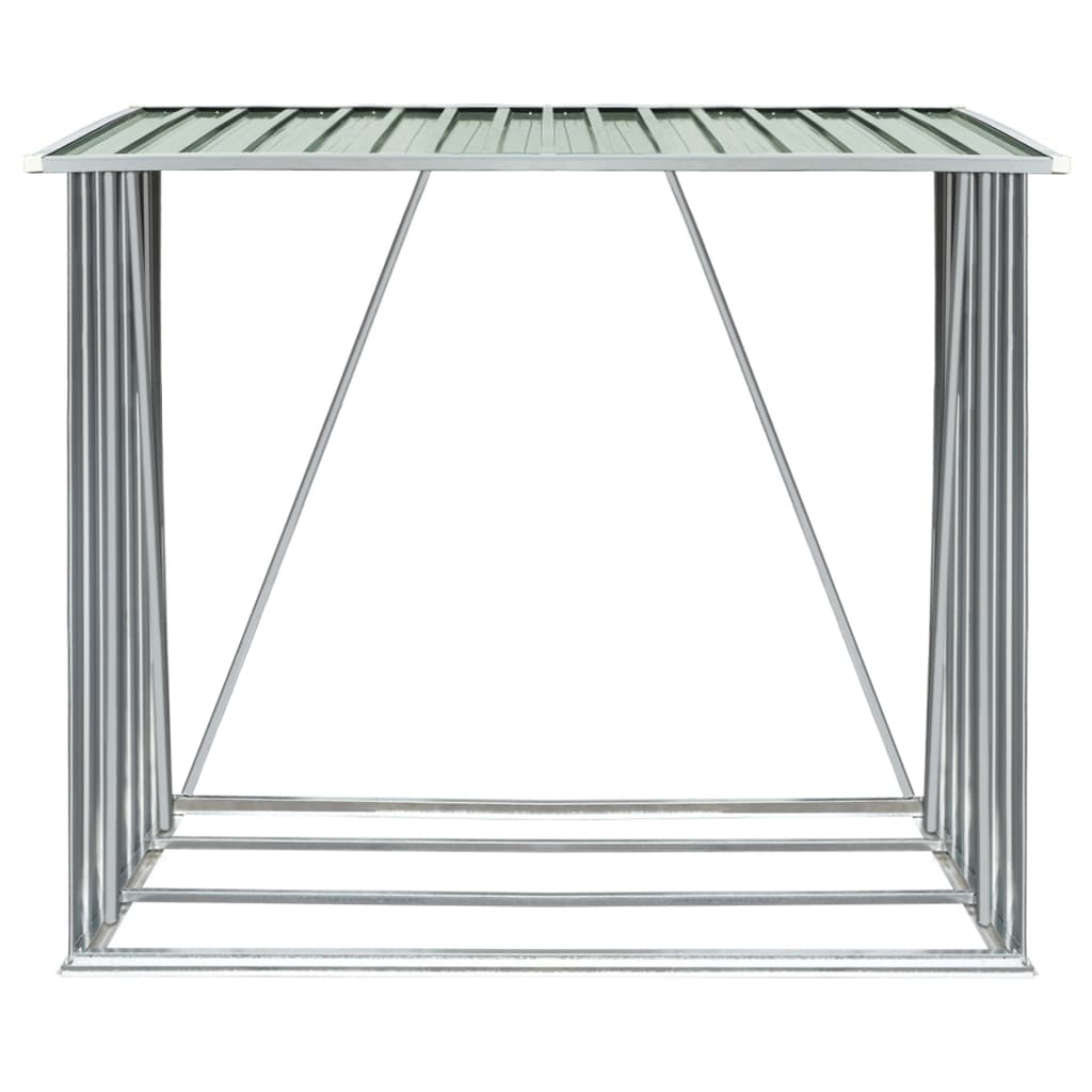 Capannone da Giardino in Acciaio Zincato 163x83x154 cm Verde