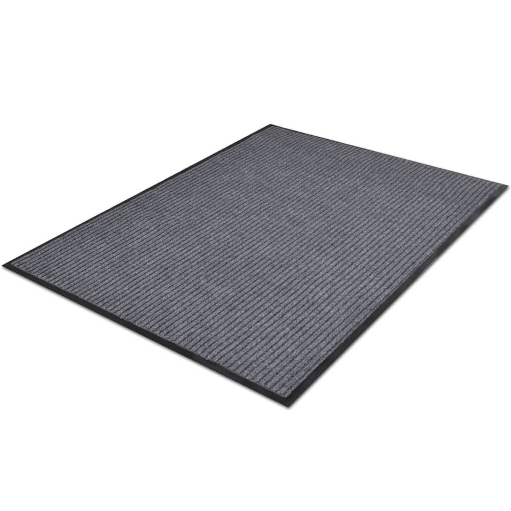 Zerbini in PVC 2 pz Grigio 90x60 cm