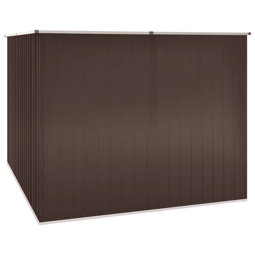 Capanno da Giardino Marrone 195x198x159 cm in Acciaio Zincato