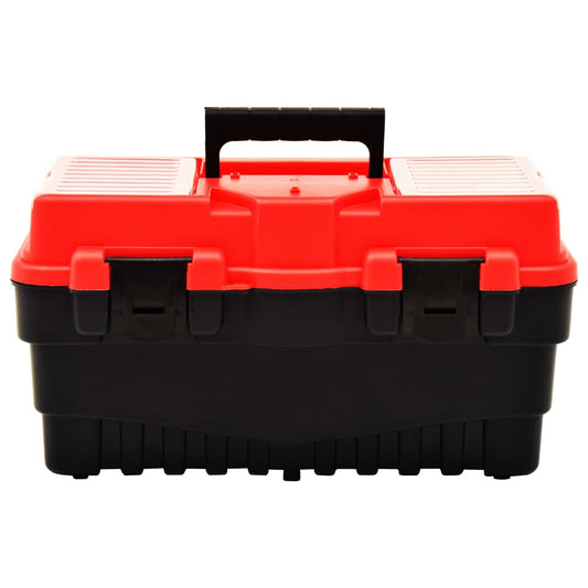 Cassetta degli Attrezzi in Plastica 462x256x242 mm Rossa