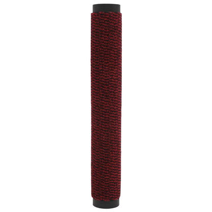 Tappeti Antipolvere 2 pz Rettangolari Trapuntati 40x60 cm Rossi