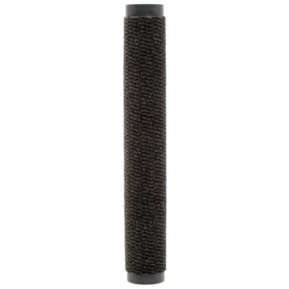 Tappeti Antipolvere 2 pz Rettangolari Trapuntati 90x150 cm Neri