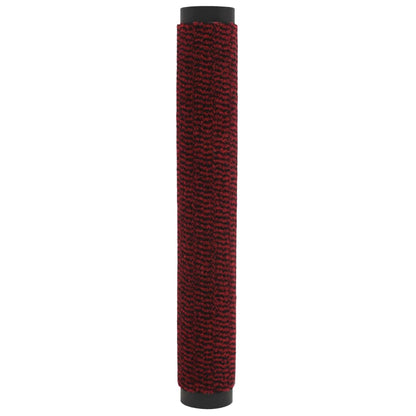 Tappeti Antipolvere 2 pz Rettangolari Trapuntati 90x150cm Rossi
