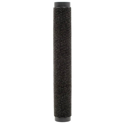 Tappeti Antipolvere 2 pz Rettangolari Trapuntati 120x180cm Neri